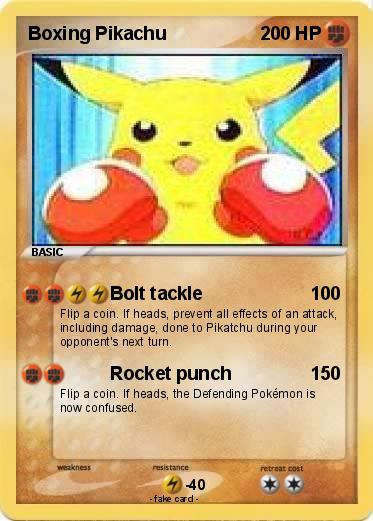 Pokemon Boxing Pikachu