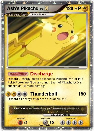 Pokemon Ash's Pikachu