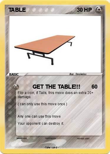 Pokemon TABLE