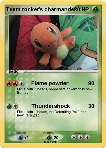 Pokemon Team rocket’s charmander