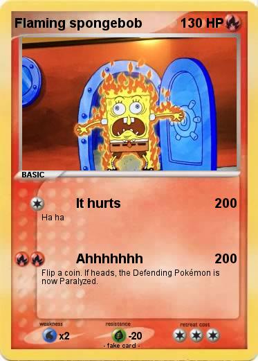 Pokemon Flaming spongebob
