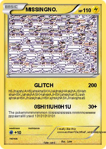 Pokemon MISSINGNO.