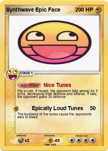 Pokemon Synthwave Epic Face