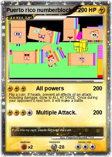 Pokemon Puerto rico numberblock