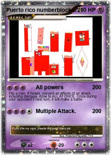 Pokemon Puerto rico numberblock
