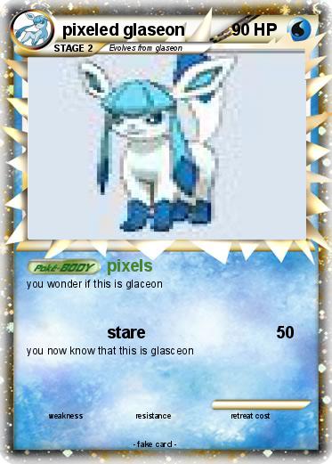 Pokemon pixeled glaseon