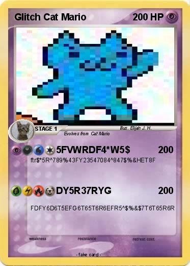 Pokemon Glitch Cat Mario