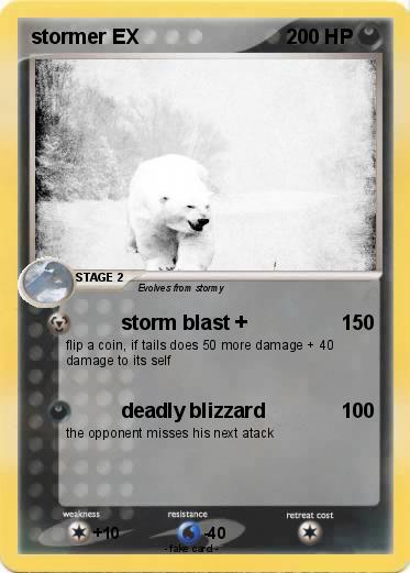 Pokemon stormer EX