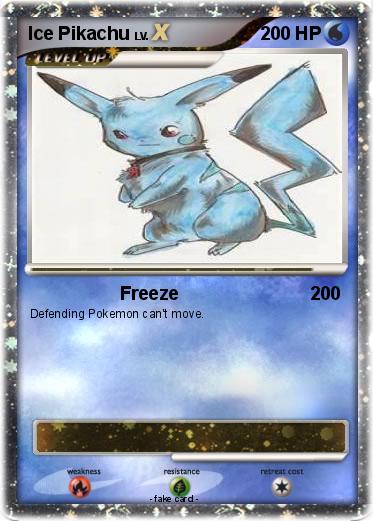 Pokemon Ice Pikachu