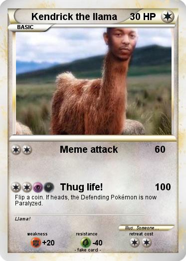 Pokemon Kendrick the llama