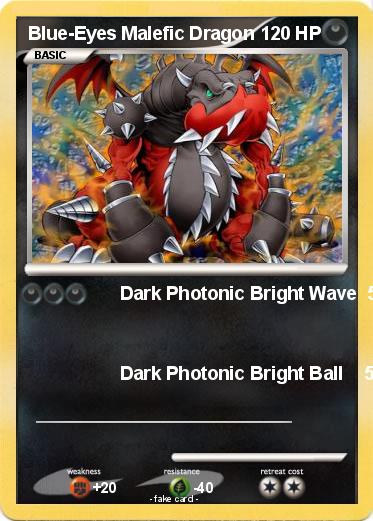 Pokemon Blue-Eyes Malefic Dragon