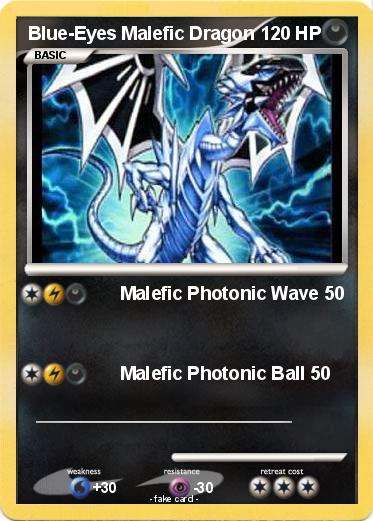 Pokemon Blue-Eyes Malefic Dragon