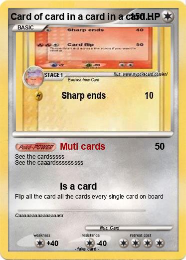 Pokemon Card of card in a card in a card…