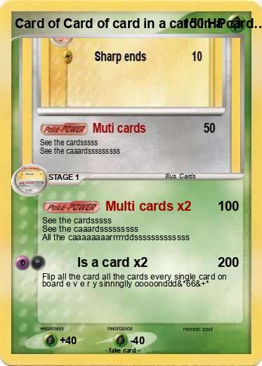 Pokemon Card of Card of card in a card in a card…