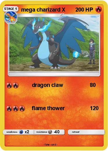 Pokemon mega charizard X