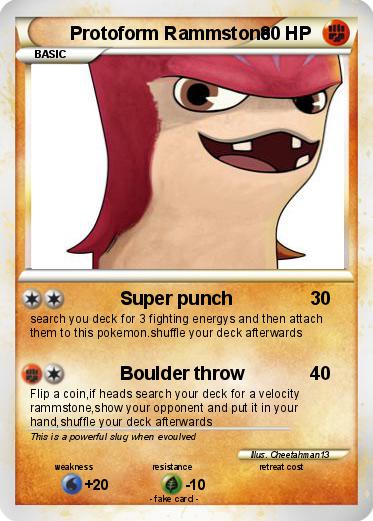 Pokemon Protoform Rammstone