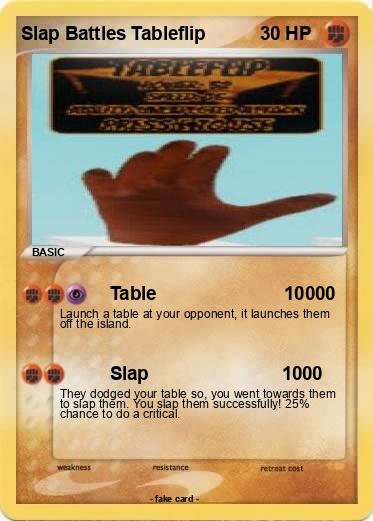 Pokemon Slap Battles Tableflip Pokemon Slap Battles Tableflip