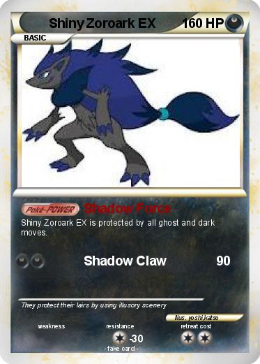 Pokemon Shiny Zoroark EX