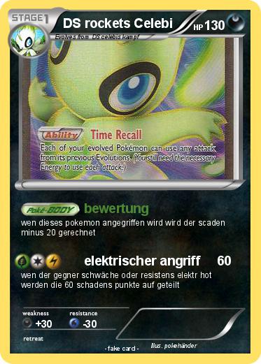 Pokemon DS rockets Celebi