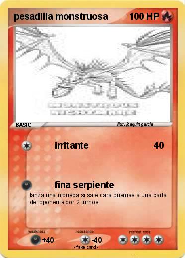 Pokemon pesadilla monstruosa