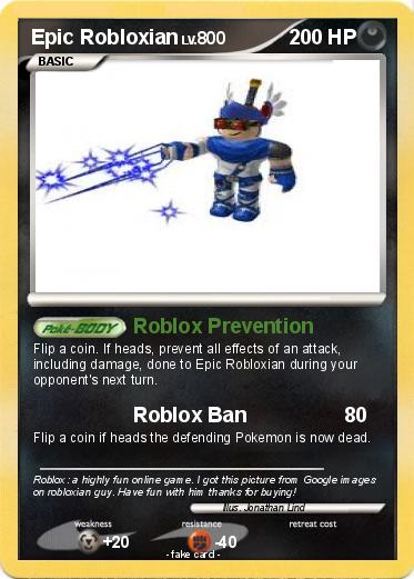 Roblox Pro Pokemon Card