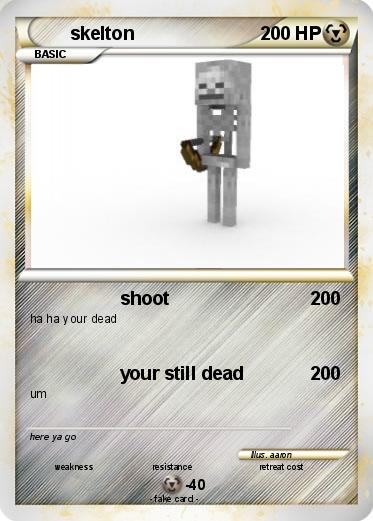 Pokemon skelton