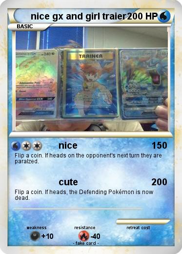 Pokemon nice gx and girl traier