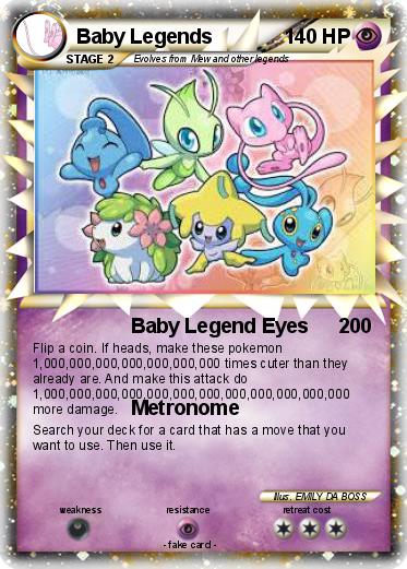 Pokemon Baby Legends