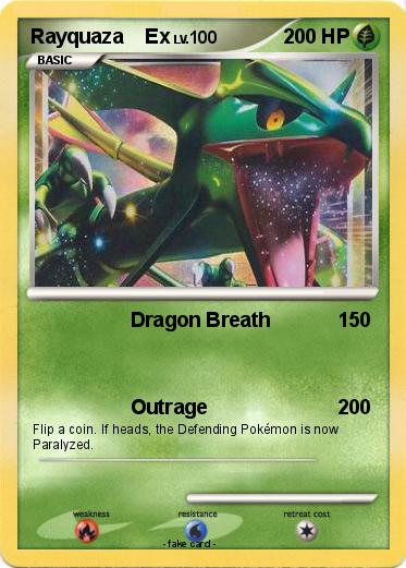 Pokemon Rayquaza    Ex