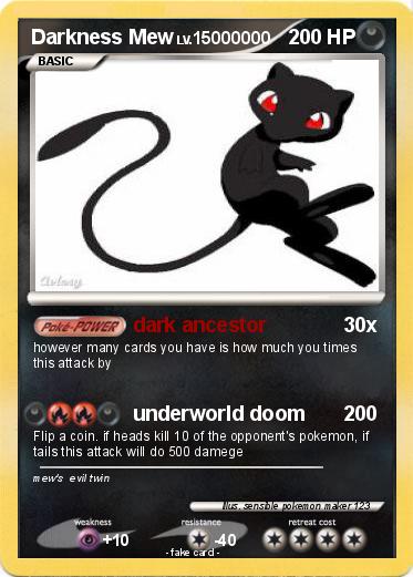 Pokemon Darkness Mew