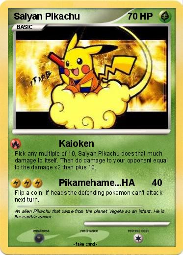 Pokemon Saiyan Pikachu