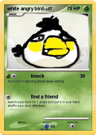 Pokemon white angry bird