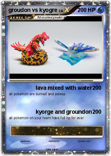 Pokemon groudon vs kyogre
