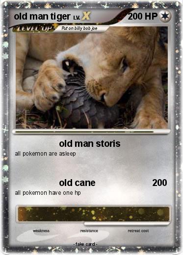 Pokemon old man tiger