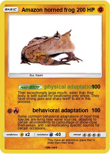 Pokemon Amazon horned frog