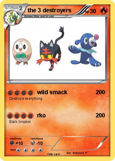 Pokemon the 3 destroyers