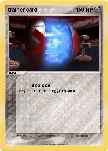 Pokemon trainer card