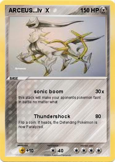 Pokemon ARCEUS...lv  X