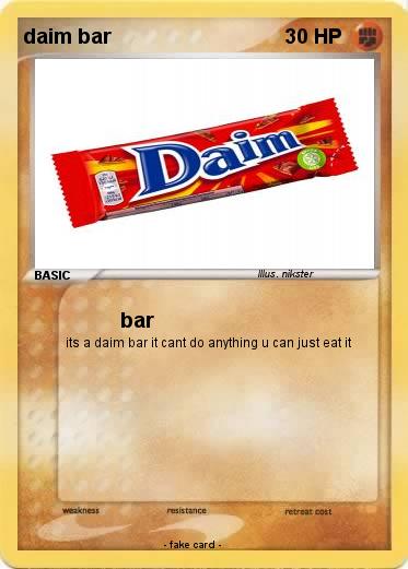 Pokemon daim bar