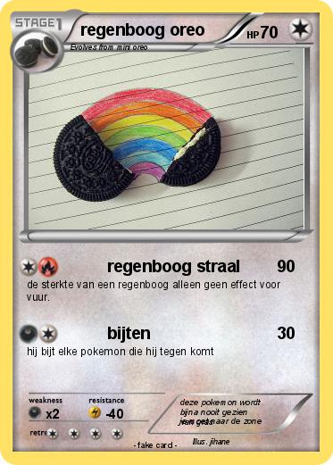 Pokemon regenboog oreo