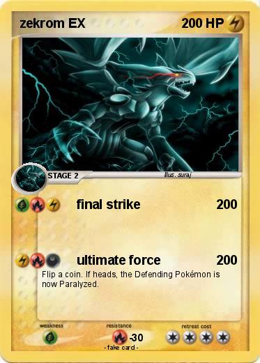 Pokemon zekrom EX