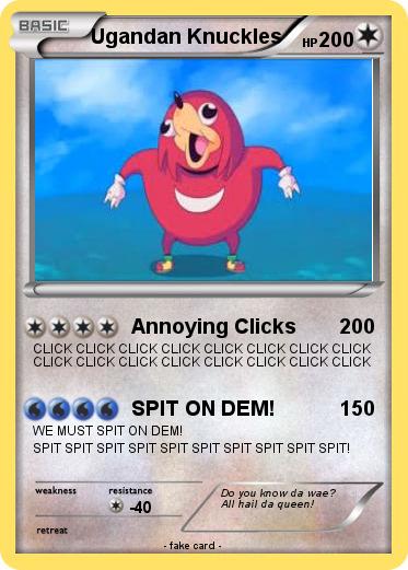 Pokemon Ugandan Knuckles