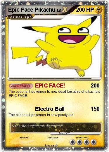 Pokemon Epic Face Pikachu