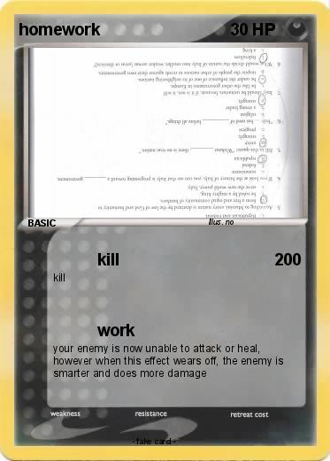 Pokemon homework