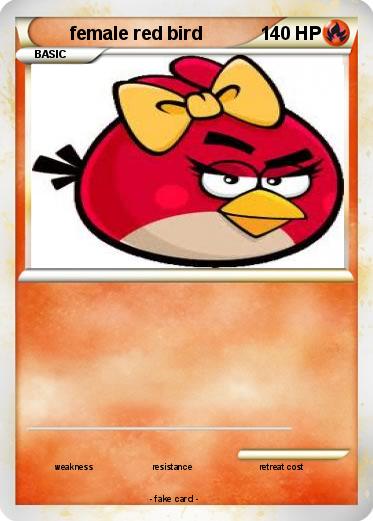 Pokemon female red bird