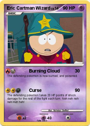 Pokemon Eric Cartman Wizard