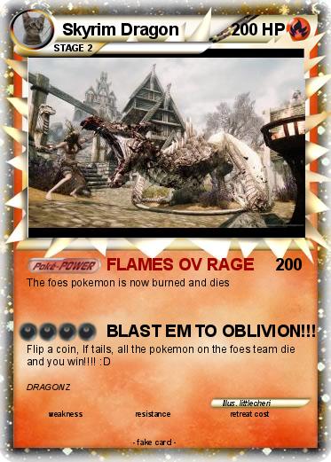 Pokemon Skyrim Dragon