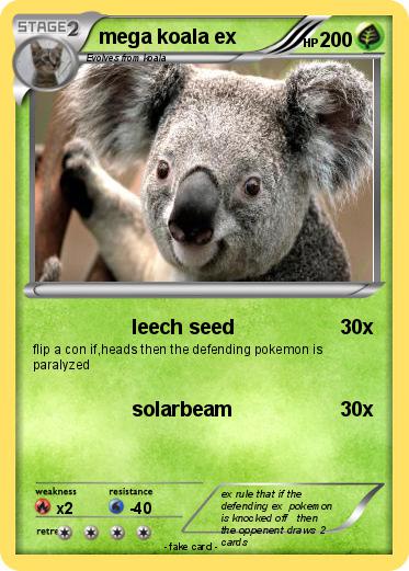 Pokemon mega koala ex