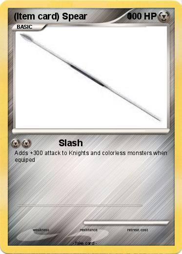 Pokemon (Item card) Spear                0