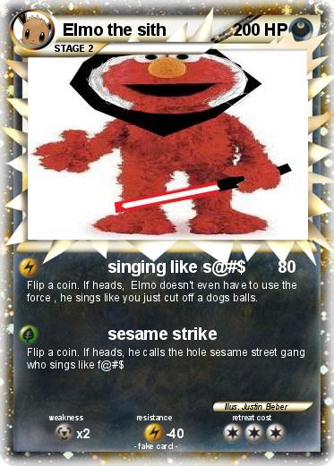 Pokemon Elmo the sith